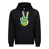 Black softball peace sign Urban Hoodie - Jasminsmagicworld