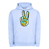 Pigment Grape Ice softball peace sign Urban Hoodie - Jasminsmagicworld
