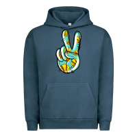 Softball Peace Sign Urban Hoodie | Teevron