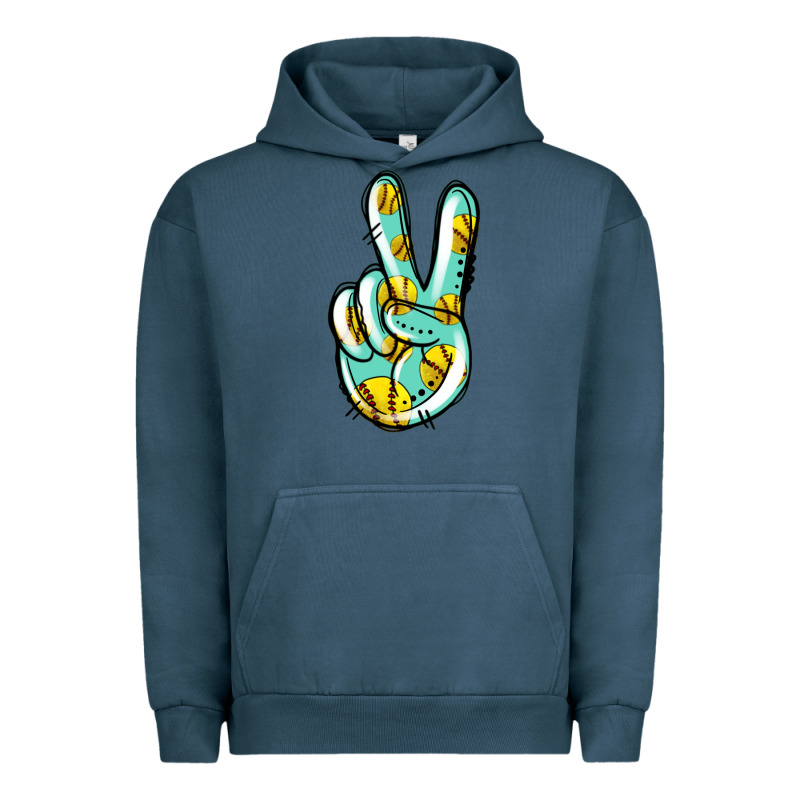 Softball Peace Sign Urban Hoodie by Jasminsmagicworld | Teevron