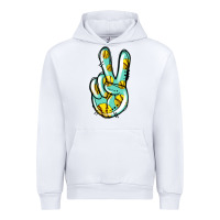 White softball peace sign Urban Hoodie - Jasminsmagicworld