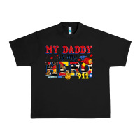 Black my daddy is my hero dispatcher Urban Heavy Tee - Zillion Design Studio