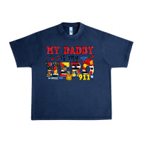 Navy my daddy is my hero dispatcher Urban Heavy Tee - Zillion Design Studio