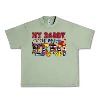 Oil Green my daddy is my hero dispatcher Urban Heavy Tee - Zillion Design Studio