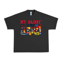 Pigment Black my daddy is my hero dispatcher Urban Heavy Tee - Zillion Design Studio