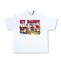 White my daddy is my hero dispatcher Urban Heavy Tee - Zillion Design Studio