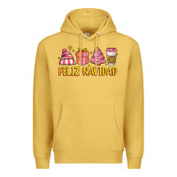 Antique Gold feliz navidad Premium Hoodie - MaliasSmallBusiness
