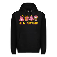 Black feliz navidad Premium Hoodie - MaliasSmallBusiness