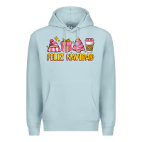 Blue Mist feliz navidad Premium Hoodie - MaliasSmallBusiness