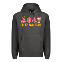 Charcoal Heather feliz navidad Premium Hoodie - MaliasSmallBusiness