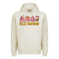 Oatmeal Heather feliz navidad Premium Hoodie - MaliasSmallBusiness