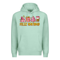 Seafoam feliz navidad Premium Hoodie - MaliasSmallBusiness
