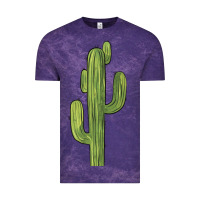 Cloud Purple cactus Vintage Tee - BarkalooDesign
