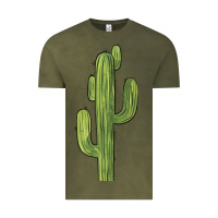 Vintage Olive cactus Vintage Tee - BarkalooDesign