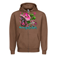 Chestnut cowgirl vibes with boots and gun Zipper Hoodie - AdoDesignShop