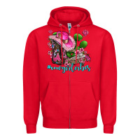 Red cowgirl vibes with boots and gun Zipper Hoodie - AdoDesignShop