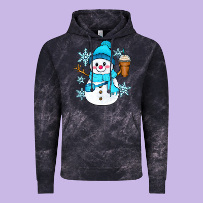 Cute Snowman Vintage Hoodie Designed By Zillion Design Studio