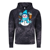 Cloud Black cute snowman Vintage Hoodie - Zillion Design Studio