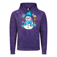 Cloud Purple cute snowman Vintage Hoodie - Zillion Design Studio