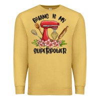 Antique Gold baking is my superpower malia Premium Sweatshirt - MaliasSmallBusiness