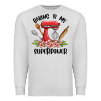 Dove Grey baking is my superpower malia Premium Sweatshirt - MaliasSmallBusiness