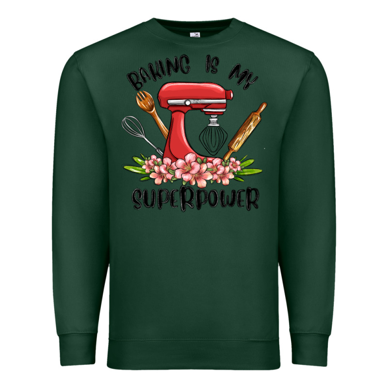 Baking Is My Superpower Malia Premium Sweatshirt by MaliasSmallBusiness | Teevron