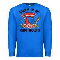 True Royal baking is my superpower malia Premium Sweatshirt - MaliasSmallBusiness