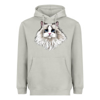 Moon Dust Ragdoll Face Cat Heavyweight Hoodie - LillyAllenDesigns