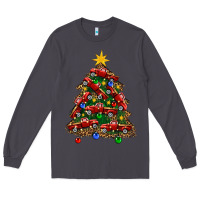Smoke christmas truck tree Long Sleeve Tee - FaDigitalArtStudio