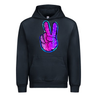 Navy Mermaid Peace Sign Urban Hoodie - Jasminsmagicworld