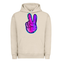 Pigment French Oak Mermaid Peace Sign Urban Hoodie - Jasminsmagicworld