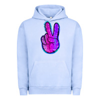 Pigment Grape Ice Mermaid Peace Sign Urban Hoodie - Jasminsmagicworld