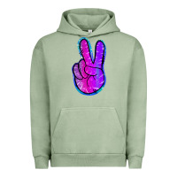 Pigment Oil Green Mermaid Peace Sign Urban Hoodie - Jasminsmagicworld