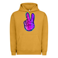 Pigment Peanut Butter Mermaid Peace Sign Urban Hoodie - Jasminsmagicworld