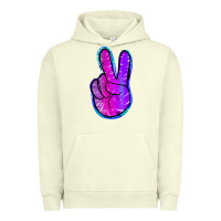 Pigment Pistachio Mermaid Peace Sign Urban Hoodie - Jasminsmagicworld