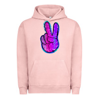 Pigment Salmon Mermaid Peace Sign Urban Hoodie - Jasminsmagicworld