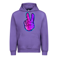 Tulip Mermaid Peace Sign Urban Hoodie - Jasminsmagicworld