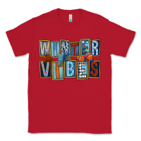 Red winter vibes Classic Tee - FaDigitalArtStudio