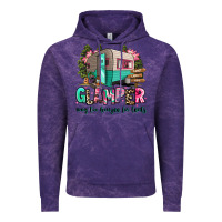 Cloud Purple glamper way too boujee for tents 2 Vintage Hoodie - RanaPortraitStore