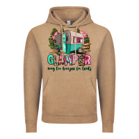 Vintage Coffee glamper way too boujee for tents 2 Vintage Hoodie - RanaPortraitStore