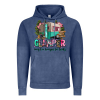 Vintage Denim glamper way too boujee for tents 2 Vintage Hoodie - RanaPortraitStore