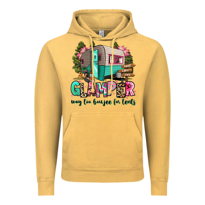 Glamper Way Too Boujee For Tents 2 Vintage Hoodie by RanaPortraitStore | Teevron