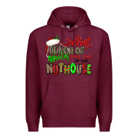 Burgundy jolliest bunch of assholes this side of the nuthou Premium Hoodie - MaliasSmallBusiness