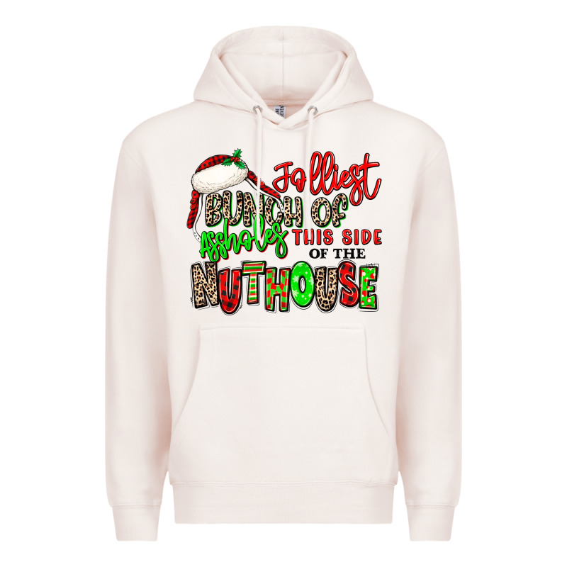 Jolliest Bunch Of Assholes This Side Of The Nuthou Premium Hoodie by MaliasSmallBusiness | Teevron