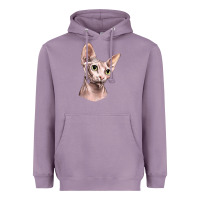 Lavender Sphynx Cat Heavyweight Hoodie - LillyAllenDesigns