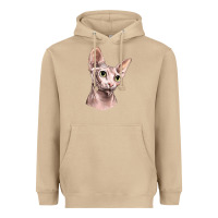 Mushroom Sphynx Cat Heavyweight Hoodie - LillyAllenDesigns