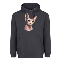 Smoke Sphynx Cat Heavyweight Hoodie - LillyAllenDesigns
