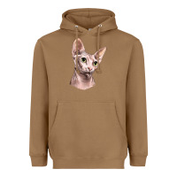 Toasted Coconut Sphynx Cat Heavyweight Hoodie - LillyAllenDesigns
