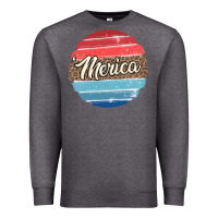 Charcoal Heather leopard merica Premium Sweatshirt - MaliasSmallBusiness