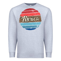 Heather Grey leopard merica Premium Sweatshirt - MaliasSmallBusiness